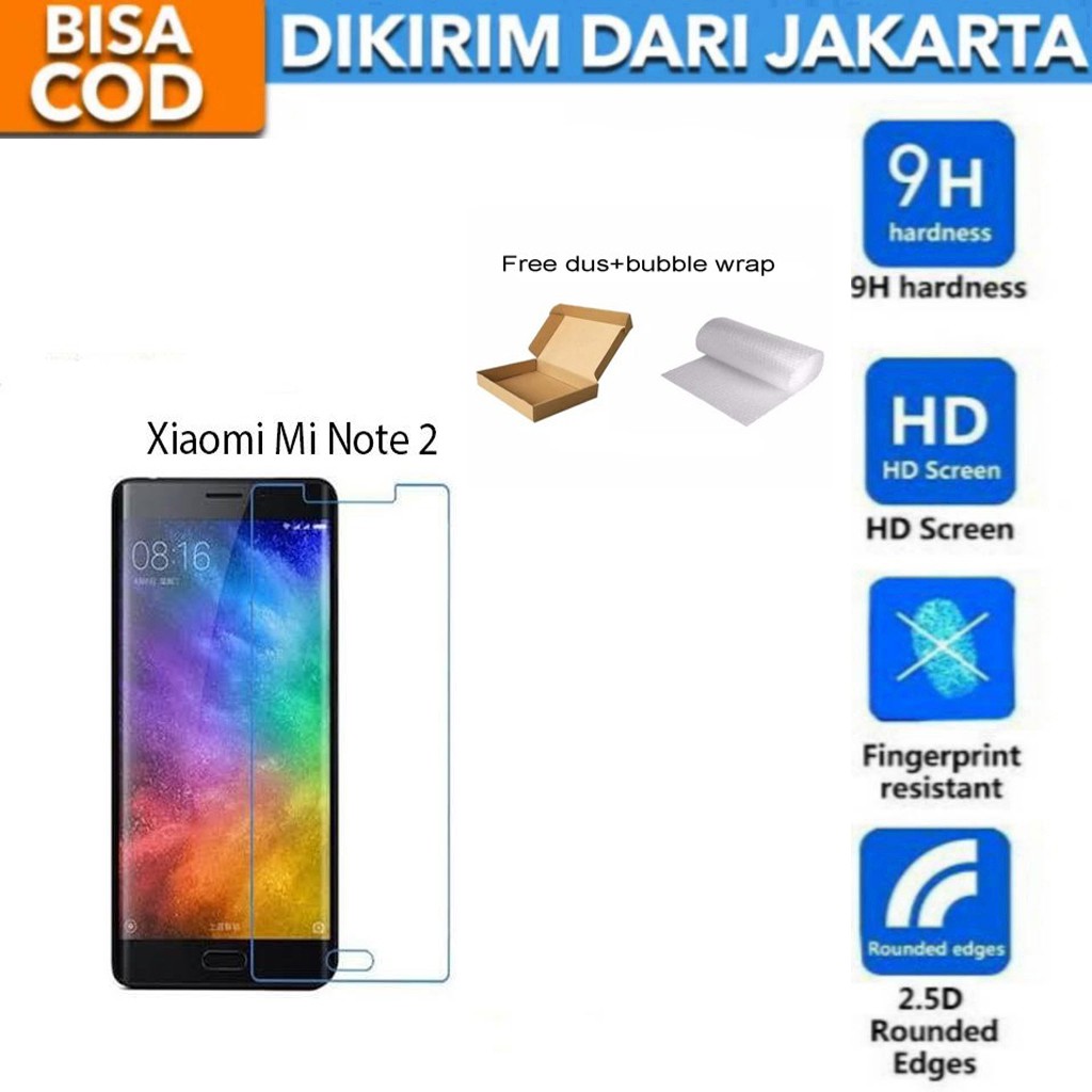 Xiaomi Mi NOTE 2 Tempered Glass Screen Protector Anti Gores