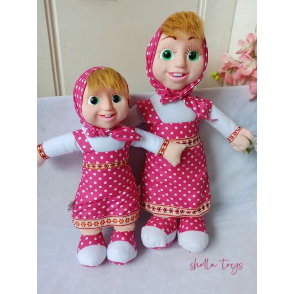 Boneka Marsya Muka karet Ukuran L dan XL