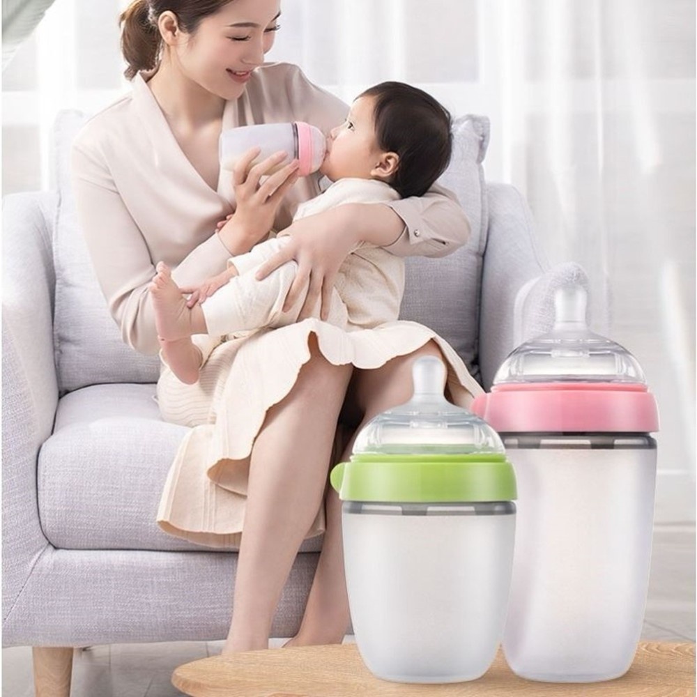 Botol susu Silikon Bayi/Leher lebar baby bottle/C 18