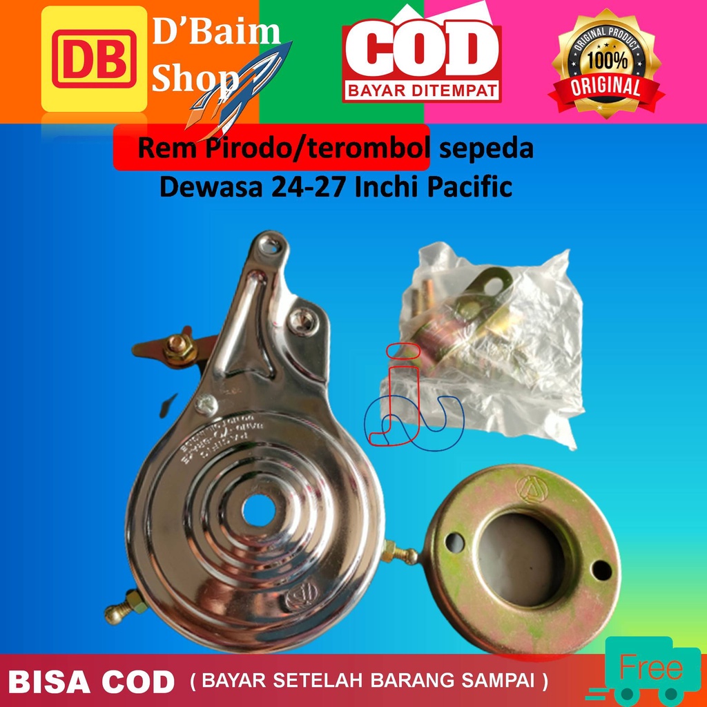 Rem Sepeda Tromol Pirodo Pacific SP-G1002 Diameter 90 MM Untuk ukuran 24 Sampai Dengan 26 Inchi