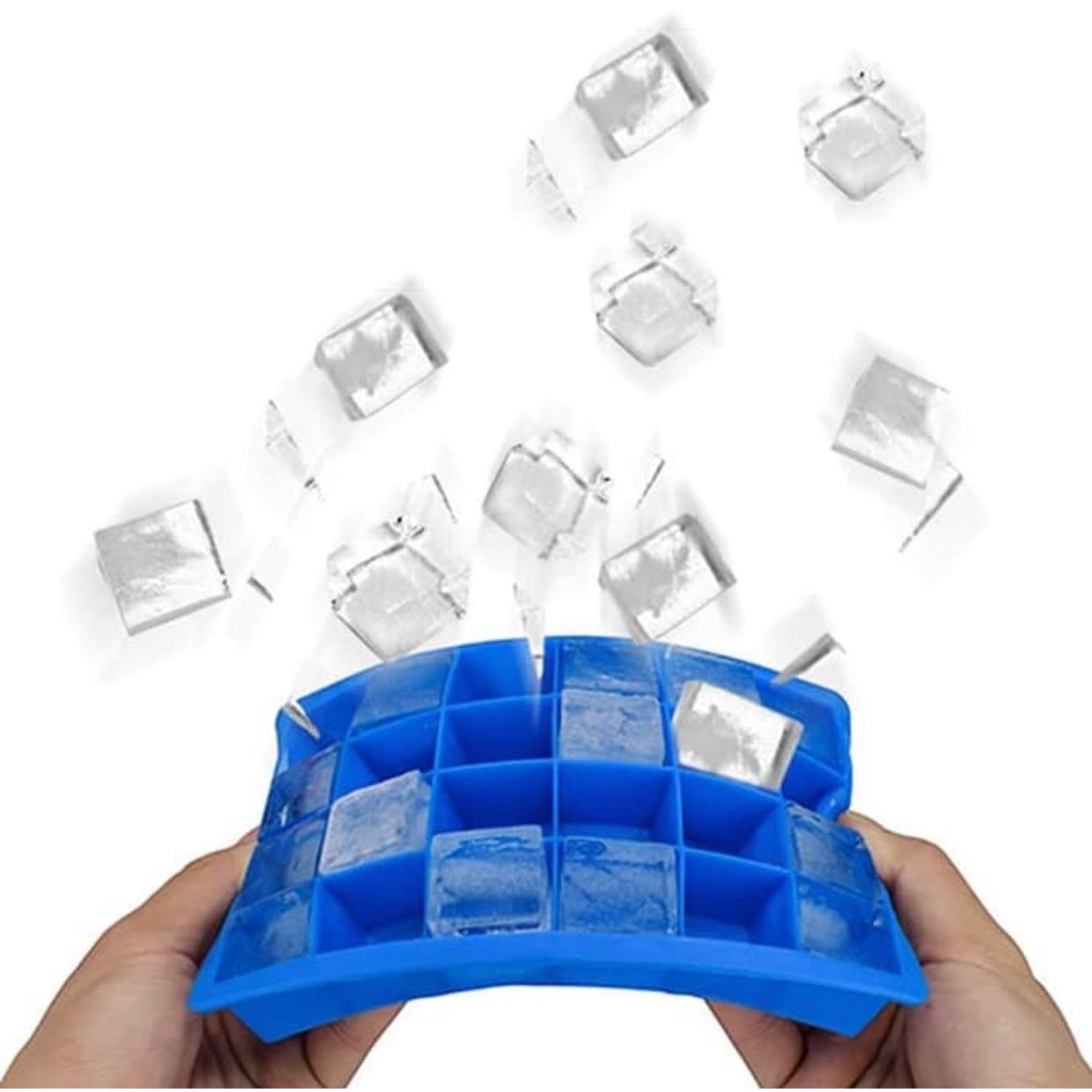 Cetakan Es Batu + Penutup 24 Kotak Ice Cube Tray