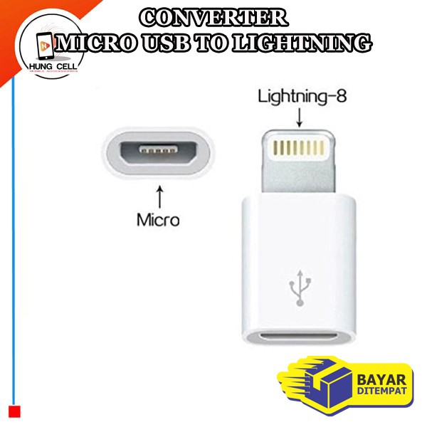 Converter Micro USB to Lightning (iPhone) Adapter