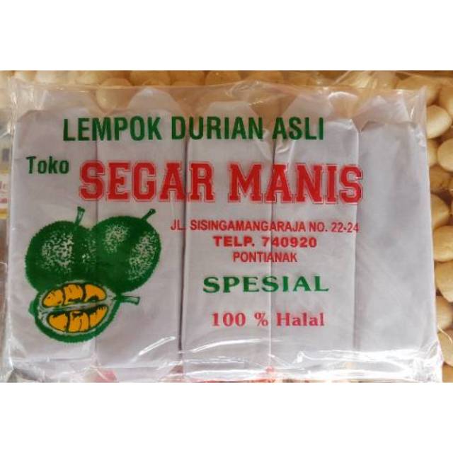 

Lempok / Dodol Durian SEGAR MANIS (Kemasan Besar)