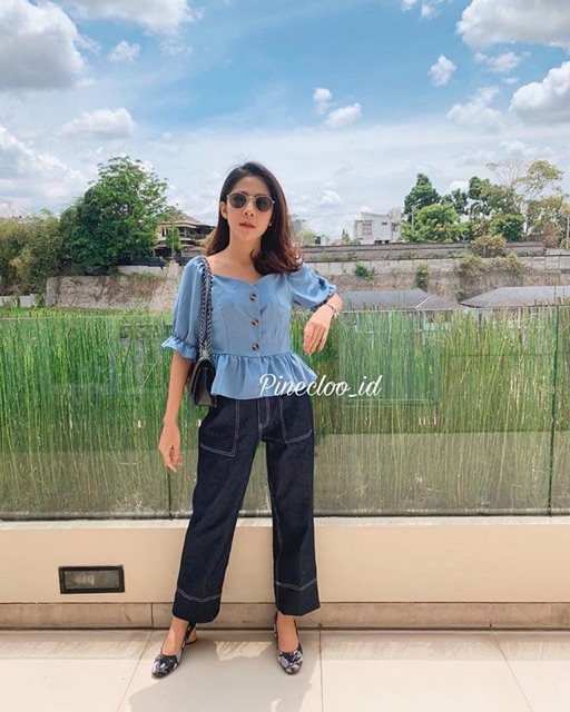 Dominic Jeans Pinecloo - Kulot Jeans Wanita