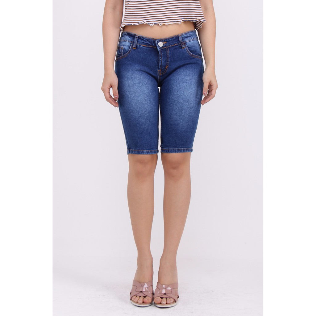 CELANA JEANS PENDEK WANITA 3/4 CROP WOMAN