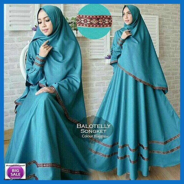 Simagwanita- Baju Gamis Wanita Syari Songket Anisa Terbaru -Ori.