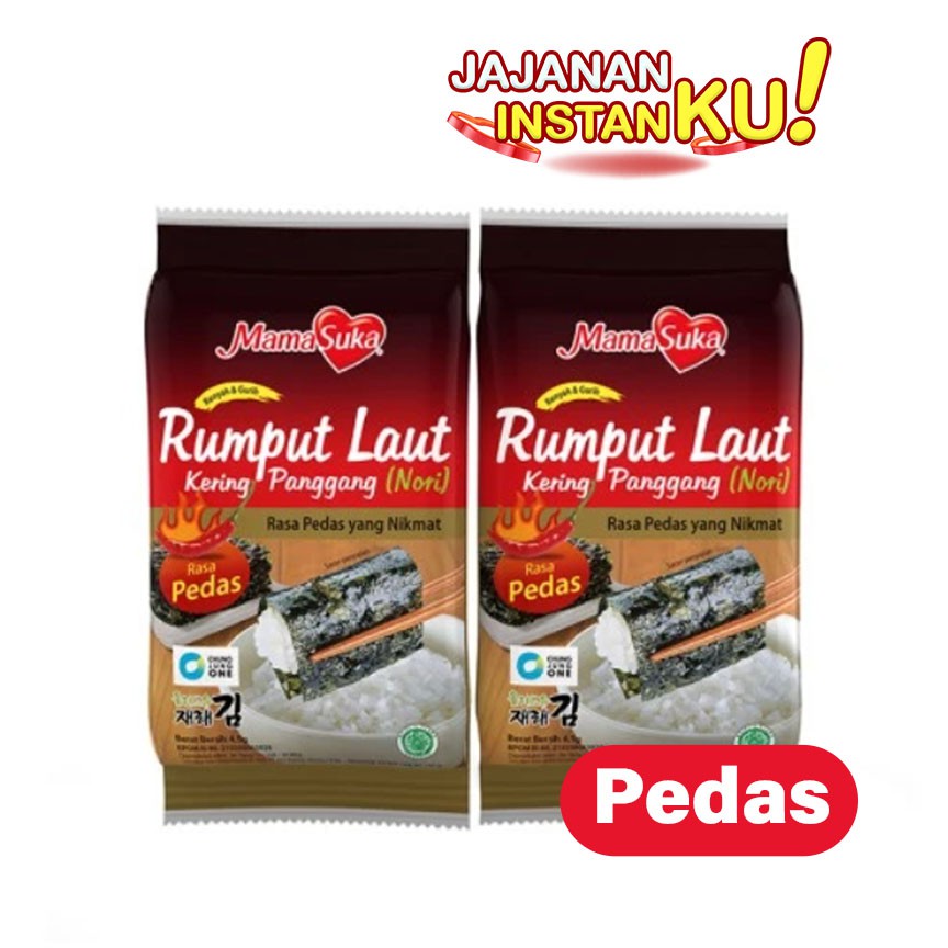 

Rumput laut panggang pedas / spicy Nori / seaweed/ 1 pcs