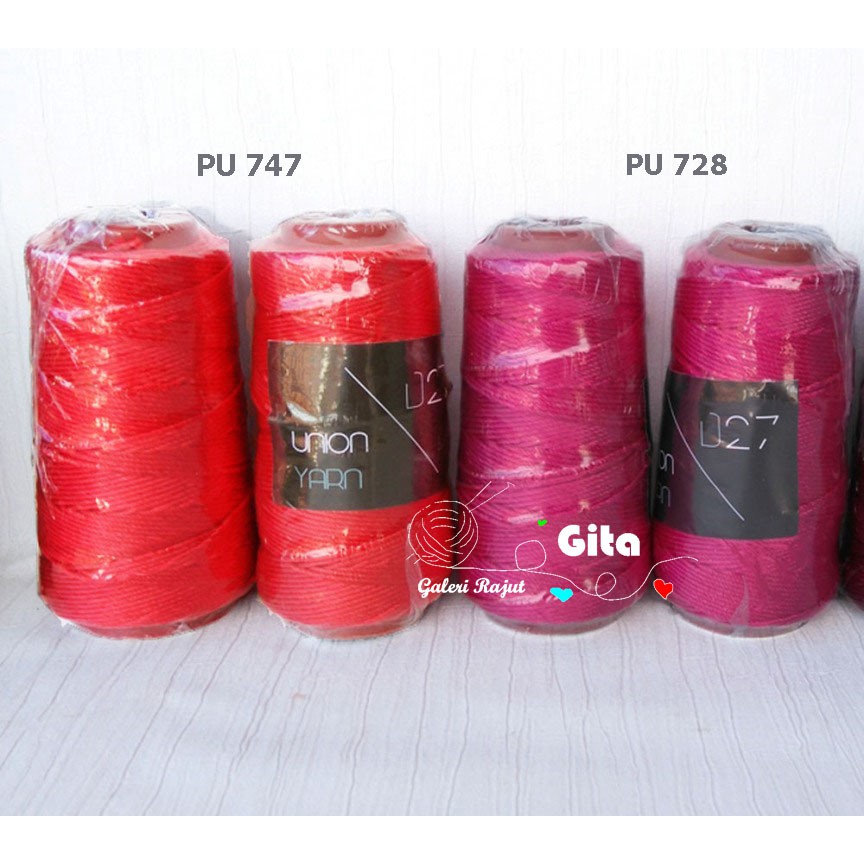 Benang Rajut Nylon Kilap Union Yarn No. 27