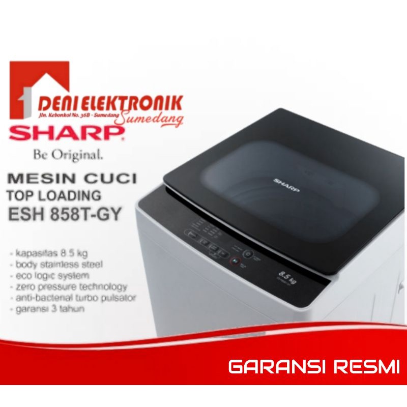 Mesin Cuci 1 Tabung 8,5 Kg Sharp KHUSUS SUMEDANG