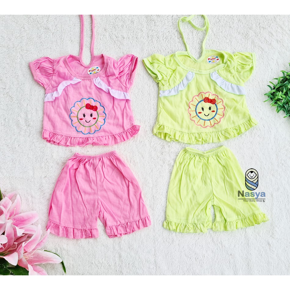  D 04 Baju  Bayi perempuan Baju  baby  girl dengan hiasan  