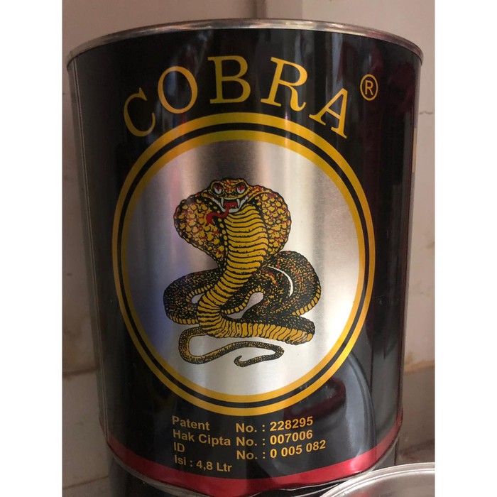 

Thinner Cobra Hitam 5liter / Pengencer Cat Duco Cat Minyak