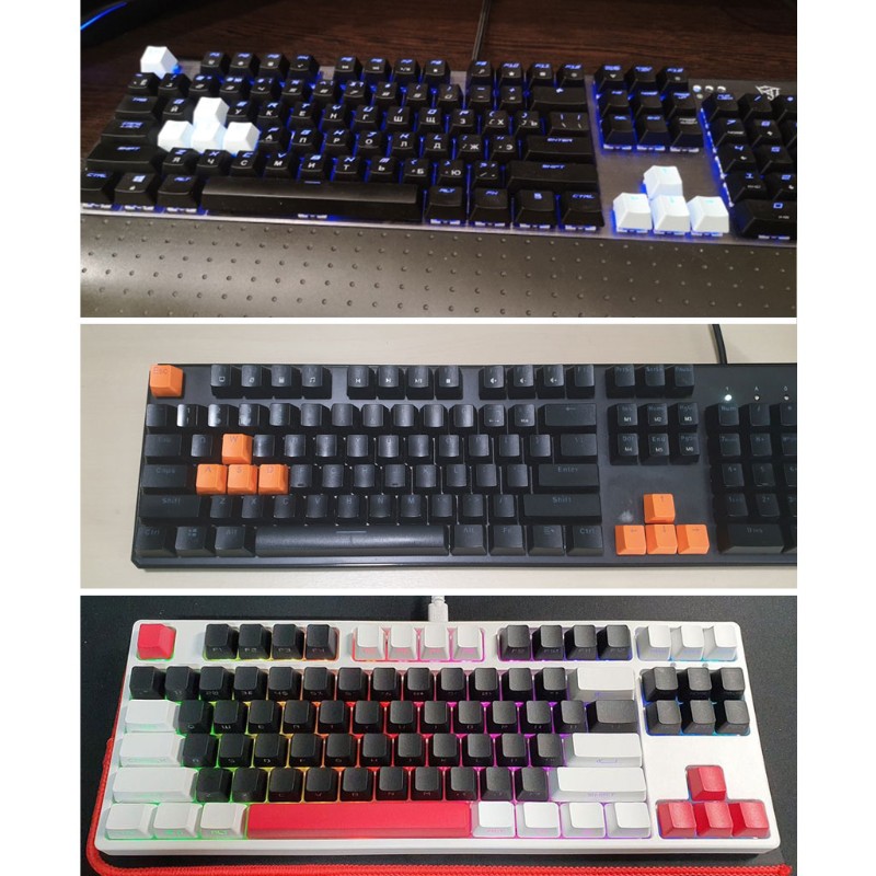 Vivi Keycap Keyboard 9 Tombol Pbt Wasd/Esc/Directional Dengan Penarik Key Cap Untuk Mx Switch