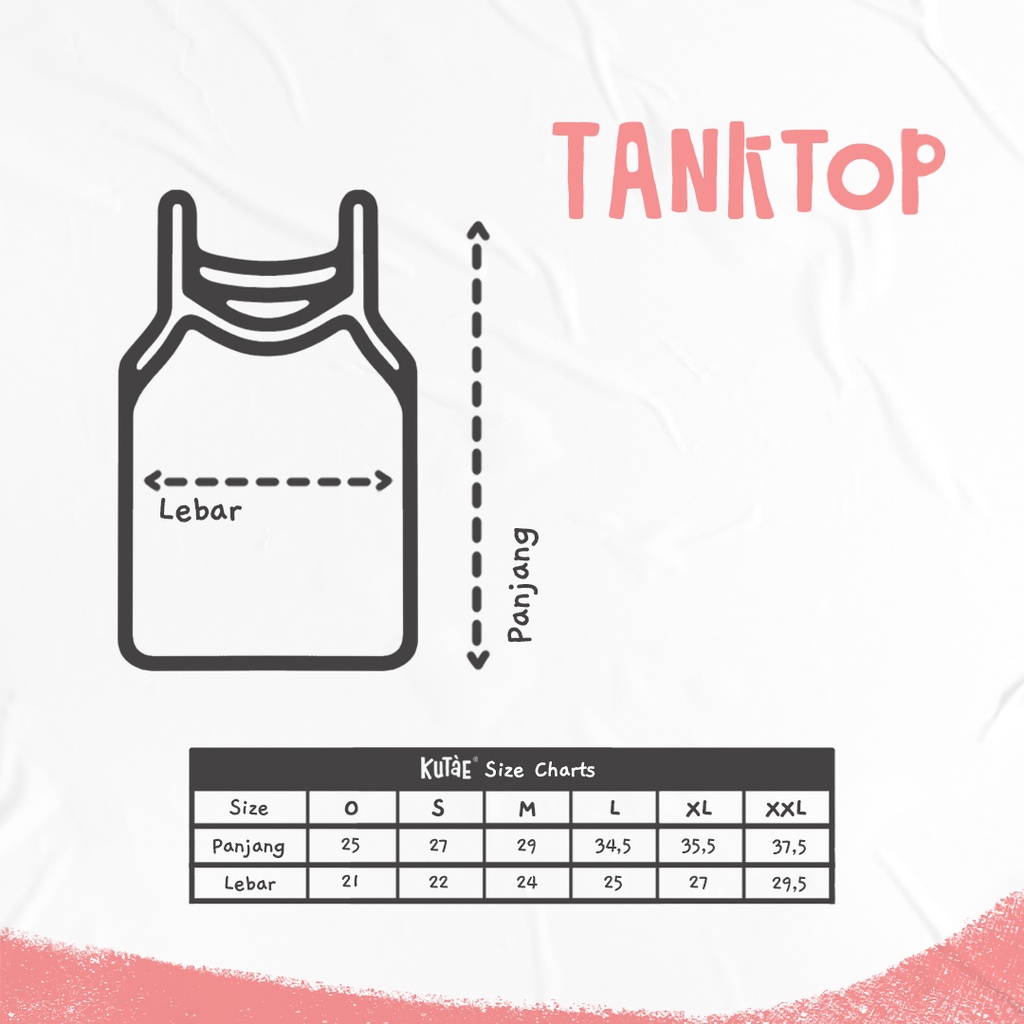 3 PCS TANKTOP / SINGLET ANAK BAYI KUTAE POLOS-1