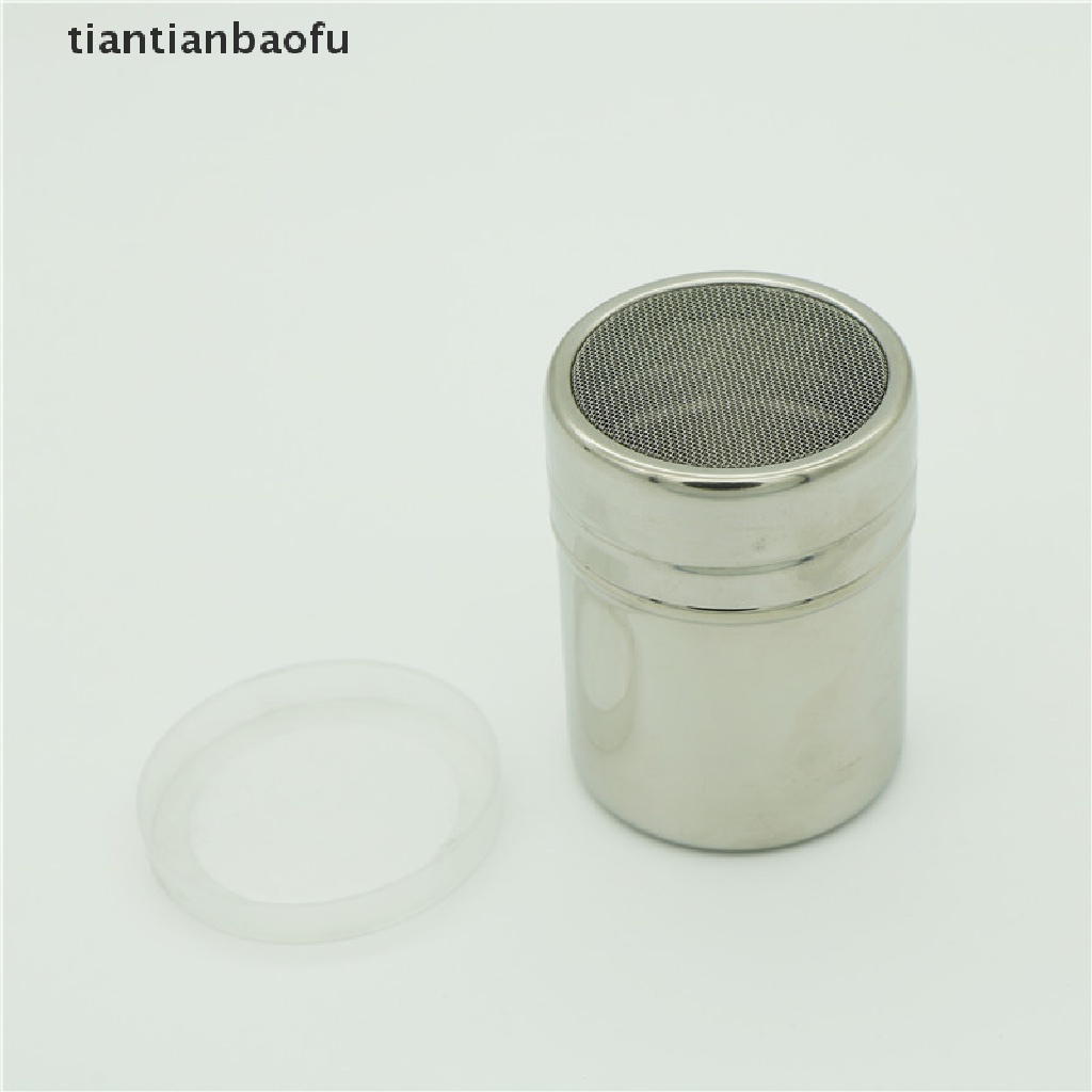 [tiantianbaofu] Stainless Steel Chocolate Shaker Icing Sugar Powder Cocoa Flour Coffee Sifter Boutique