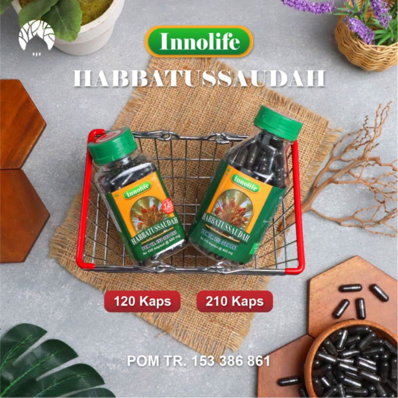 INNOLIFE Habbatussauda Habatusauda Habatussauda Habbatusauda isi 210 dan 120 kapsul