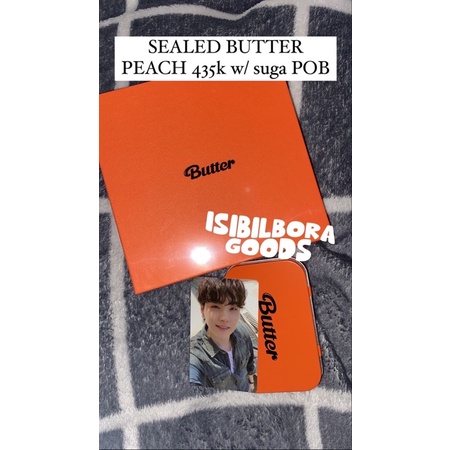 BTS BUTTER READY SEALED PEACH SUGA POB