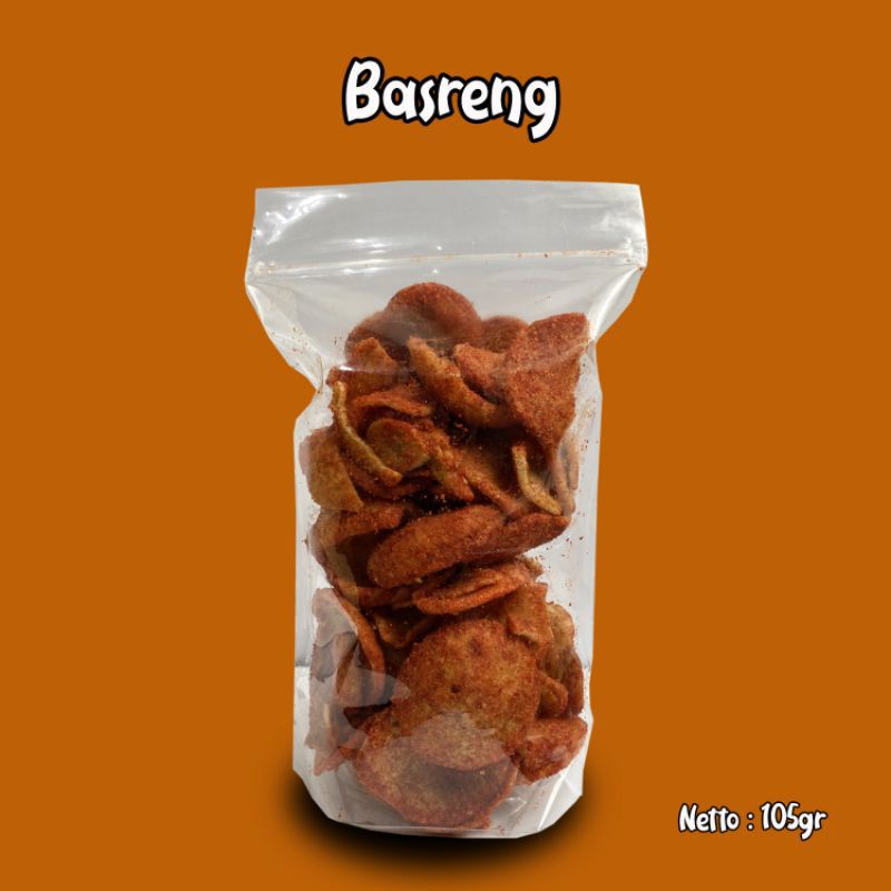 

Basreng Bulat Pipih/Cemilan Kekinian/Kuliner Pedas