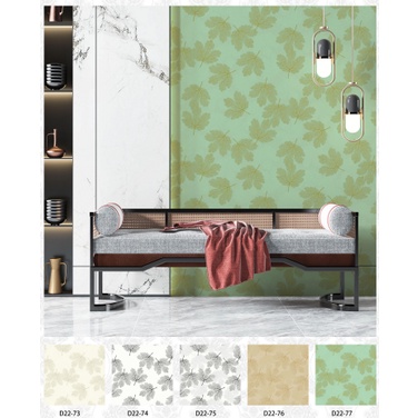 Wallpaper Dinding Motif Daun