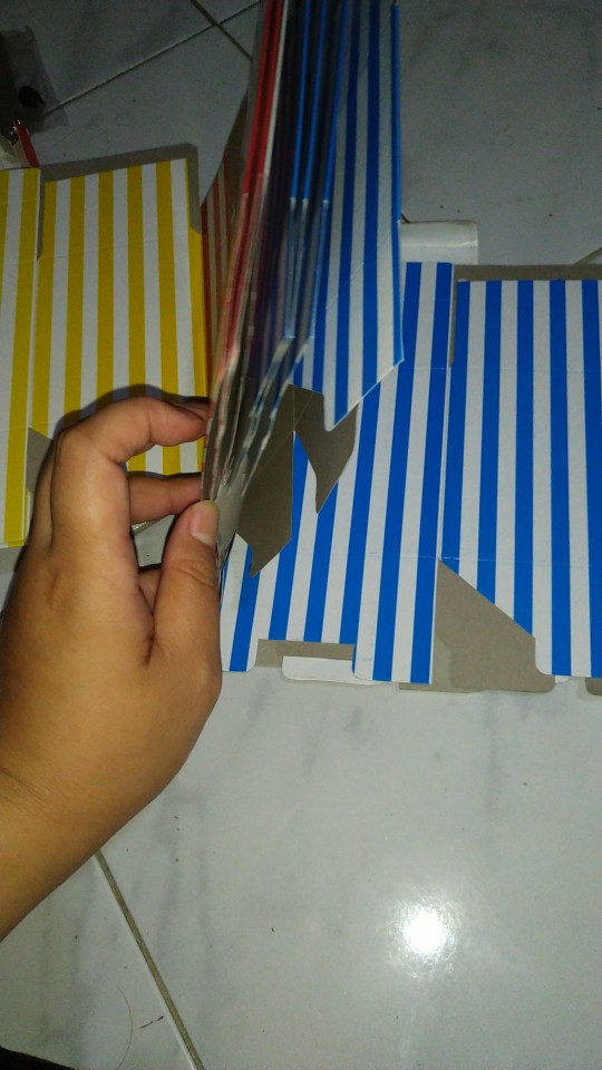 Box Mug Warna Strip / Garis