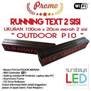 Running Text 2 sisi Outdoor MURAH     Terlaris