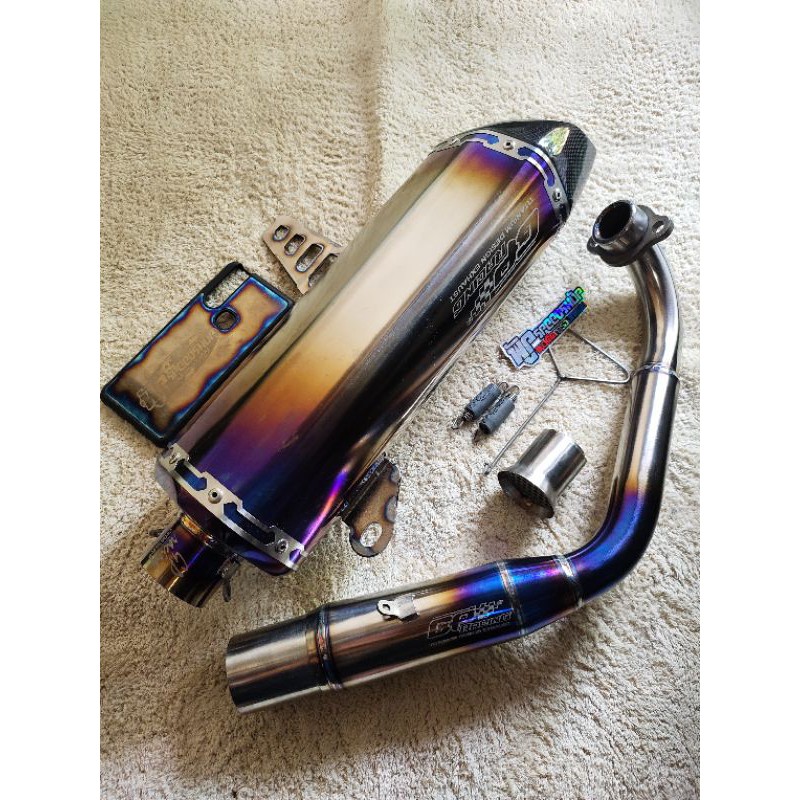 knalpot GP racing Xmax full titanium dan full system