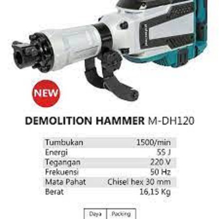 JACK HAMMER MESIN BOBOK BOR BOBOK BOR DEMOLITION HAMMER MODERN M DH 120