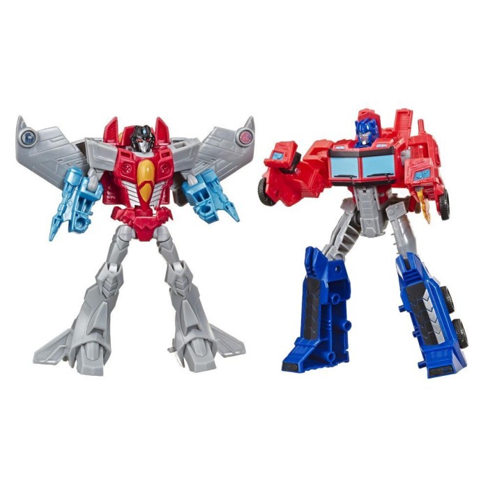 HASBRO Transformers Cyberverse Warrior Optimus Prime & Starscream
