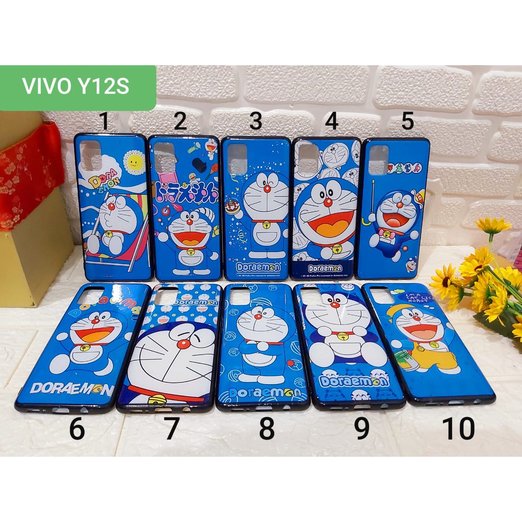 Softcase Cute Full Doraemon Vivo Y12s 2020 New Casing Case Silicon Fuze Murah Import