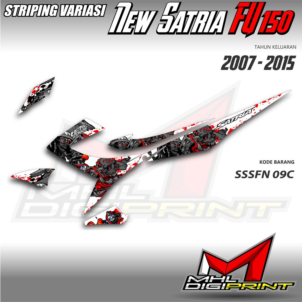 STRIPING VARIASI NEW SATRIA FU 150 - SATRIA FU FACELIFT / FU 150 - SSSFN 09