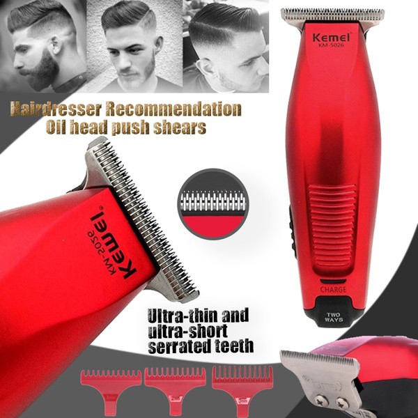 Hair Clipper Kemei Alat Cukur KM-5026 Trimmer Mesin Cukur Rambut Cordless