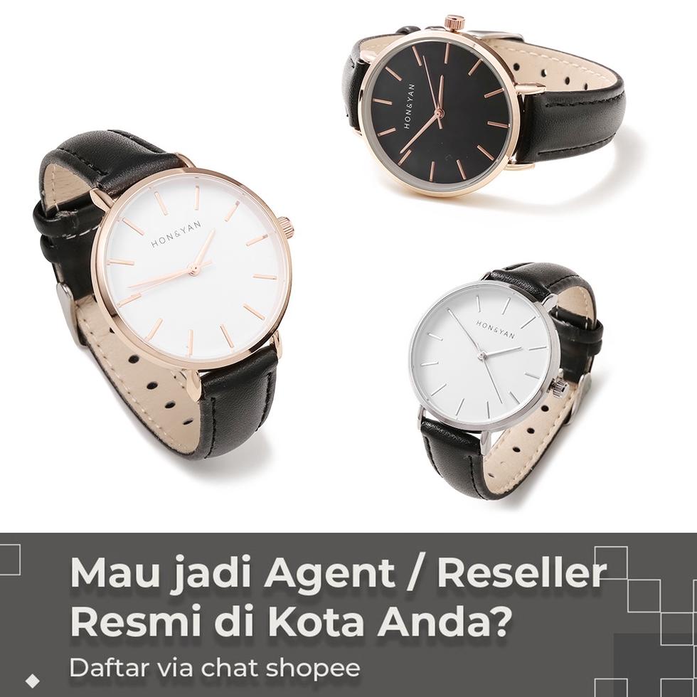E60H [HONYAN] Jam Tangan Wanita / Cewek Analog Tali Kulit Elegan - Christie Watches LWN