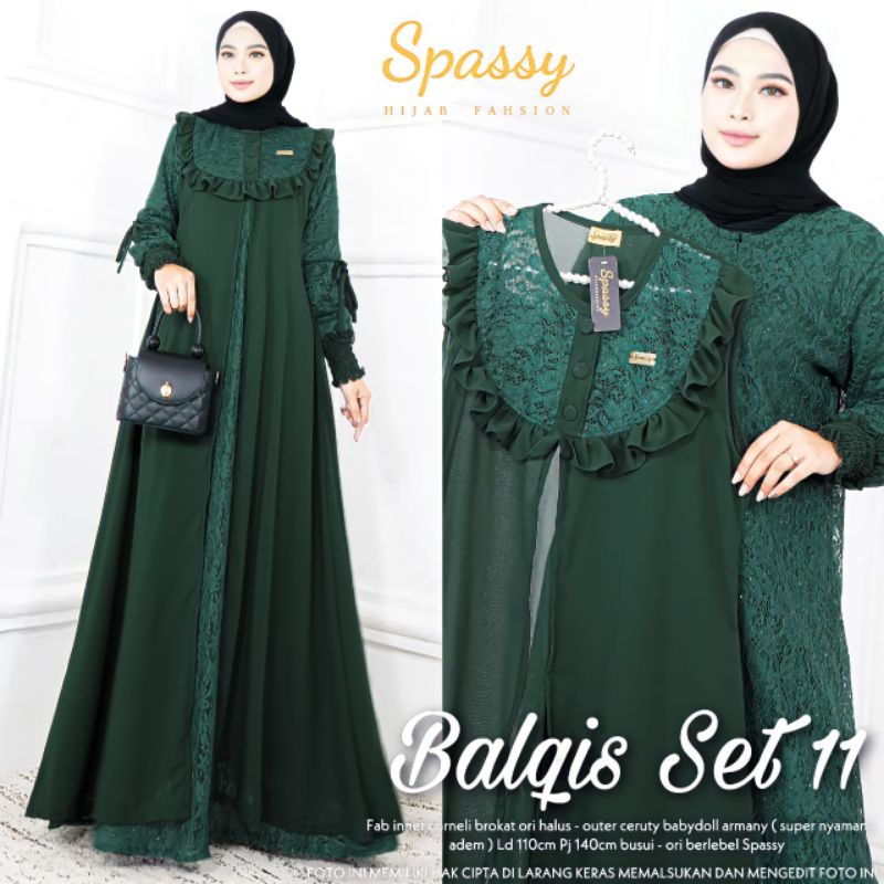 Balqis set dress #1 #2 #11 #12 GAMIS OUTER TERKINI (TRZ)