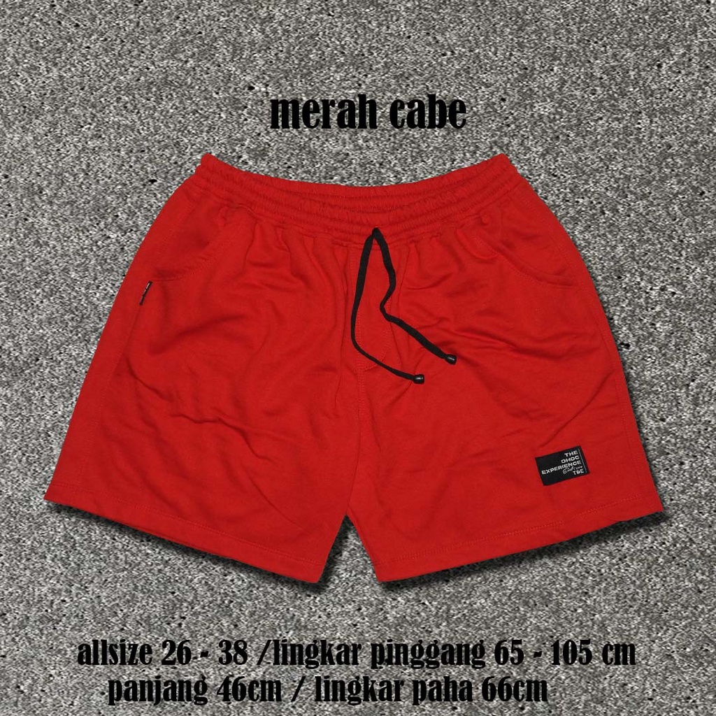 BOARDSHORT/BOXER/PRIA/UNISEX/MERAH