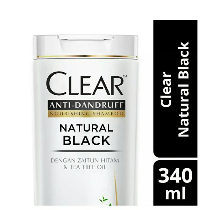 shampoo Clear Shampoo Natural Black Anti Ketombe 340 ml