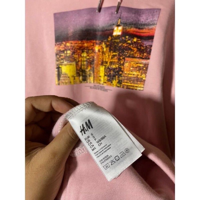 Hoodie Big City Pink H*M