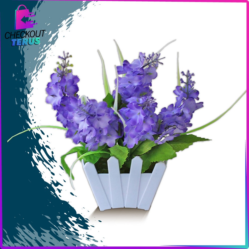 CT C289 C300 Ornamen Pot Bunga Dekorasi Pajangan Rumah Artificial Flower Tanaman Bunga Hias Plastik Bunga Hiasan Meja Ruang Tamu