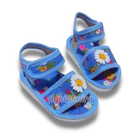 Sandal Bayi Citcit Model Selop Gunung Motif Bunga Terbaru