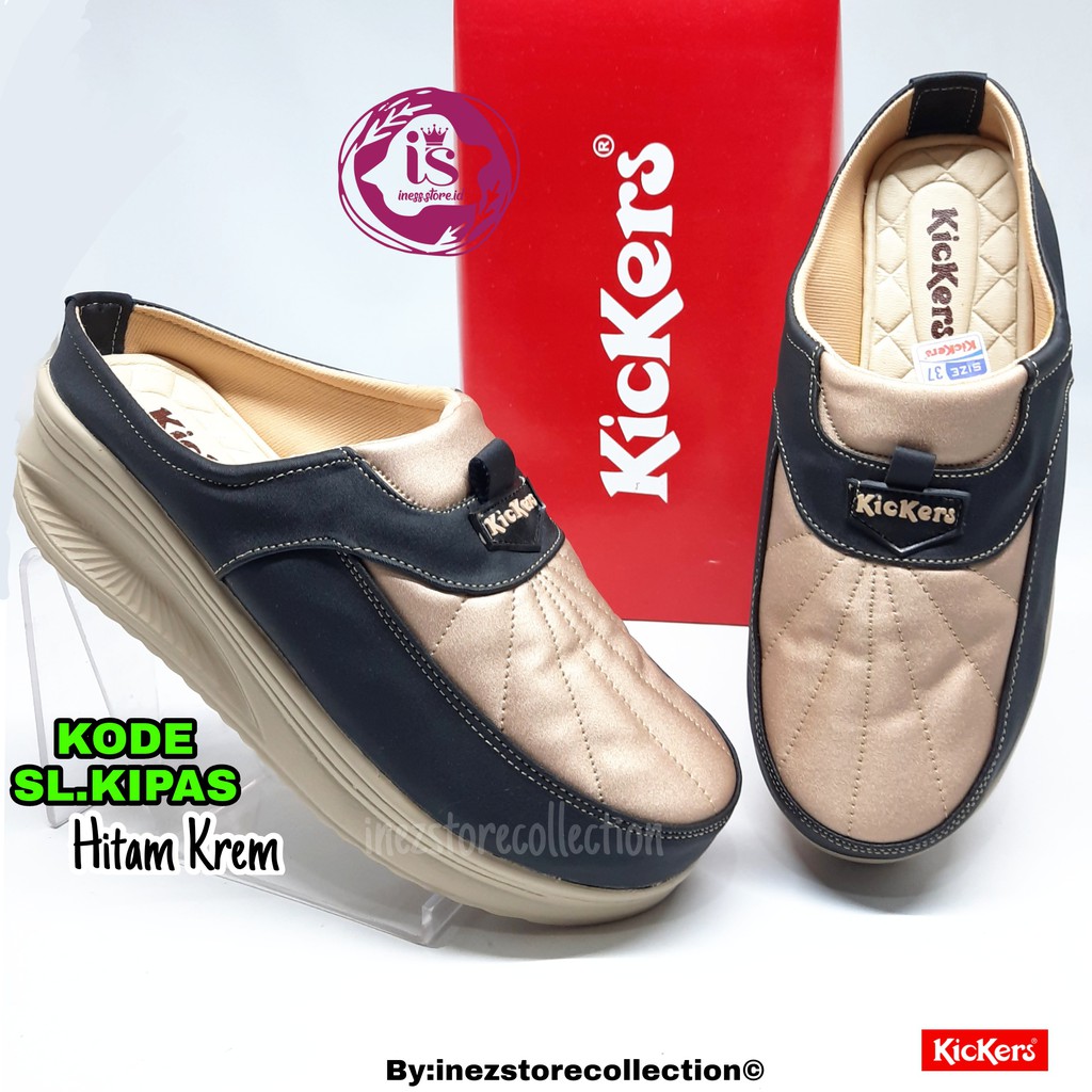 WEDGES SANDAL WANITA KICKERS TERLARIS KODE SL.KPAS MURAH GROSIR