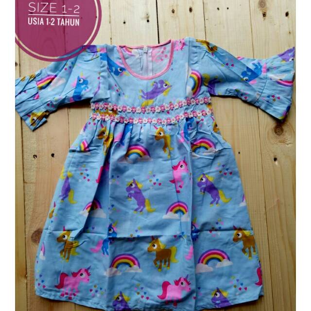 Gamis anak katun jepang