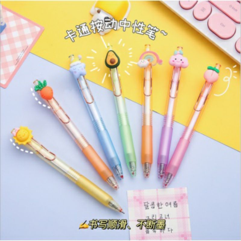 

MYUME.STORE || Pulpen Mekanik Gel Karakter Lucu Pulpen cetekan Korean Style Cute Pen Pena Pelajar Dan Kantor