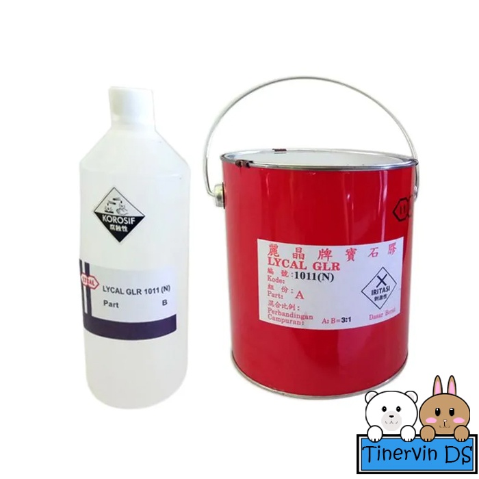 Resin Lycal 1011 / Resin Bening Keras 1 set kaleng 4 kg