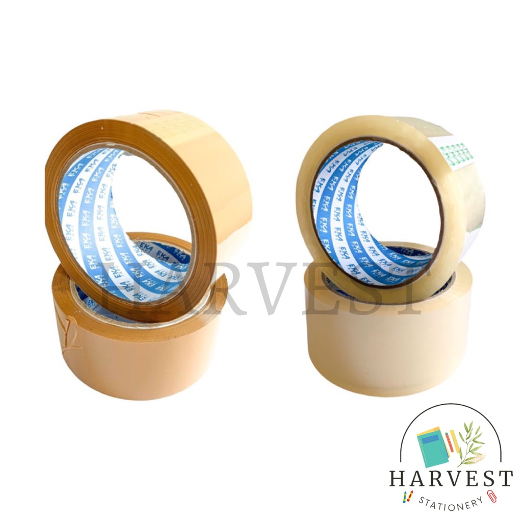 

Lakban Ekatape 2 inch / 48mm x 65 Yard Bening Dan Coklat
