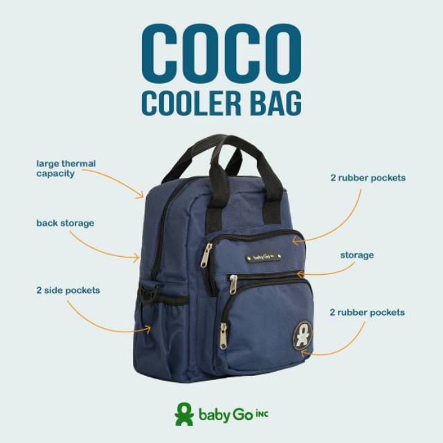 BabyGo Inc - BabyGo Inc COCO Mini Cooler Bag Babygoinc Baby Go inc tas asi bayi