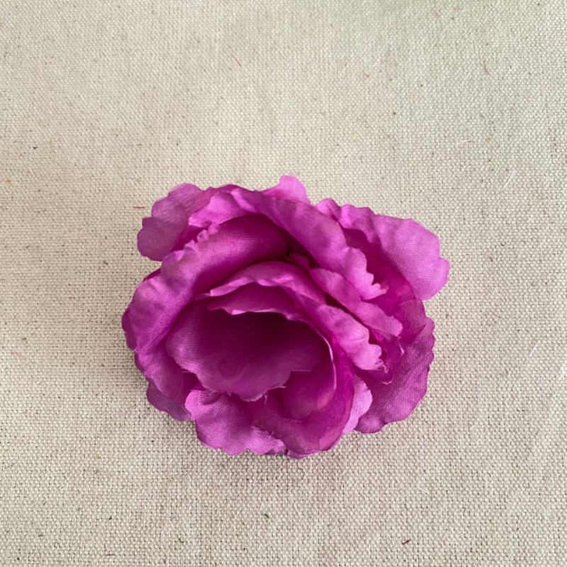 Kuntum Bunga Mawar Rose FL (Satuan) Bunga Artificial / Bunga Plastik / Bunga Dekorasi / Pernikahan-Ungu