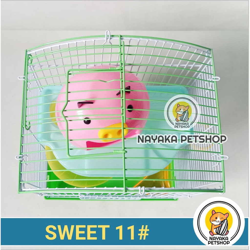 Sweet 11# Kepala Babi Kandang Hamster Murah Tingkat 2 Lantai Rumah