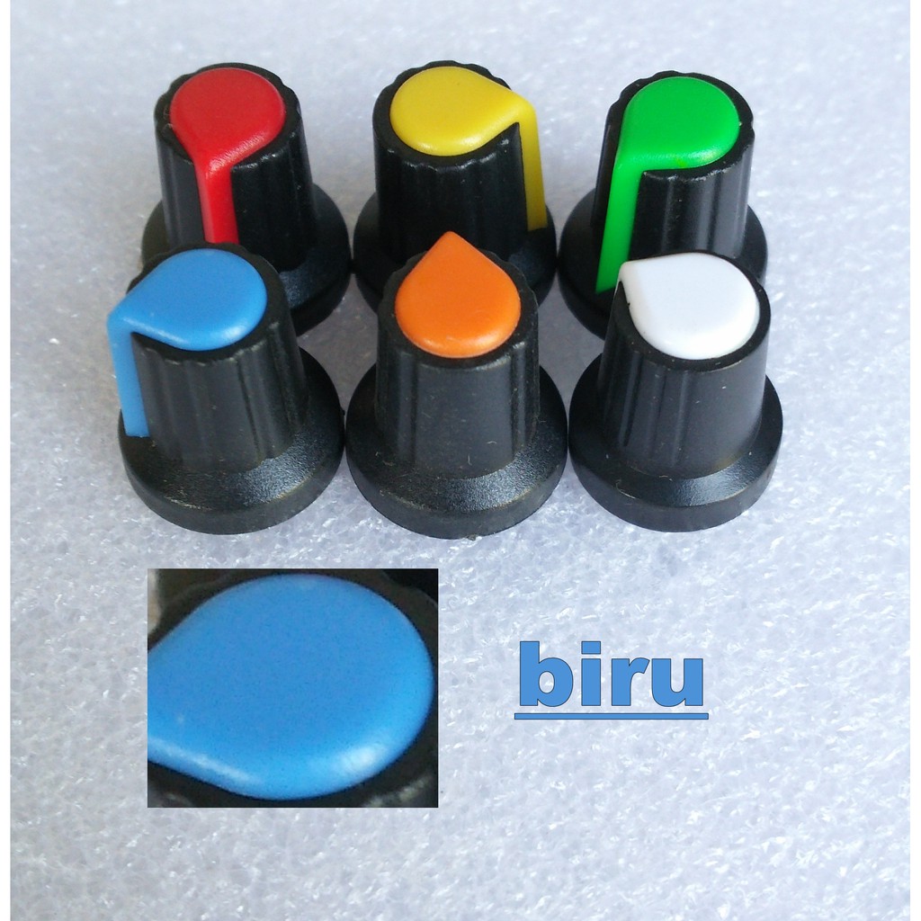 Knob Potensiometer Warna Biru