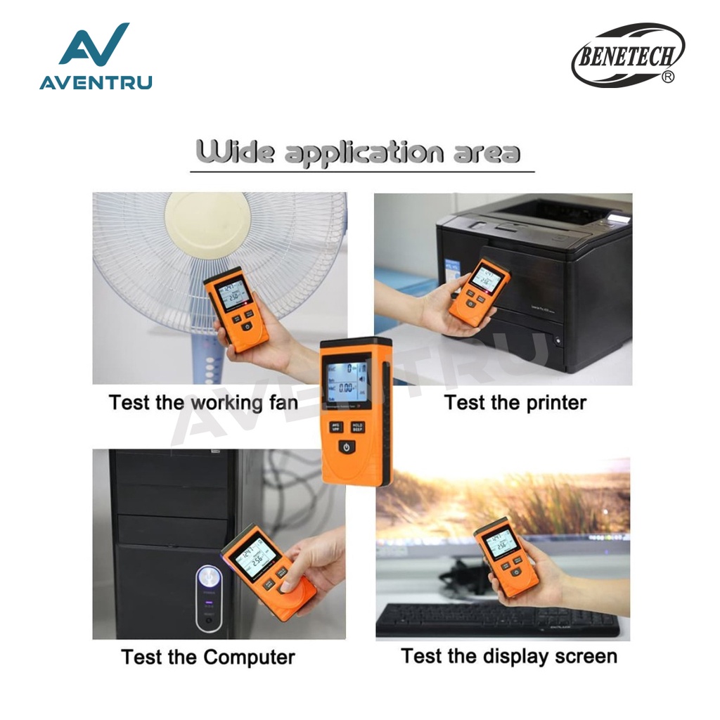 Electromagnetic Radiation Detector Alat Ukur Radiasi Benetech GM3120