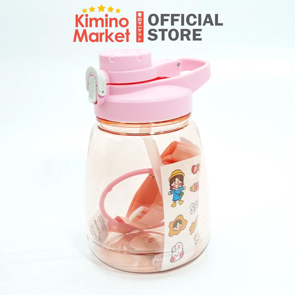 Botol Minum 1300 ML Water Drink Bottle Besar Jumbo dengan Tali