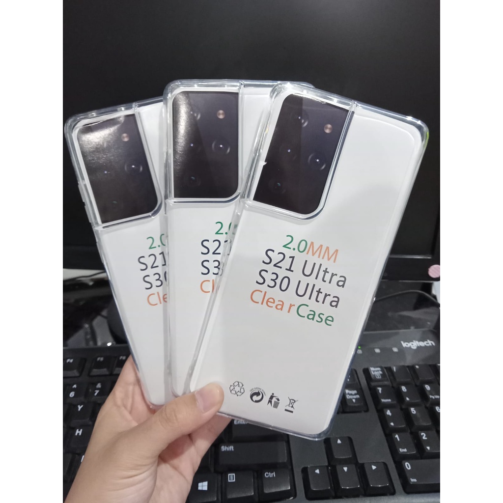 Soft Case OEM Transparan Samsung S21 S30 ULTRA Clear Ultra Thin TEBAL 2.0mm SUPER CLEAR