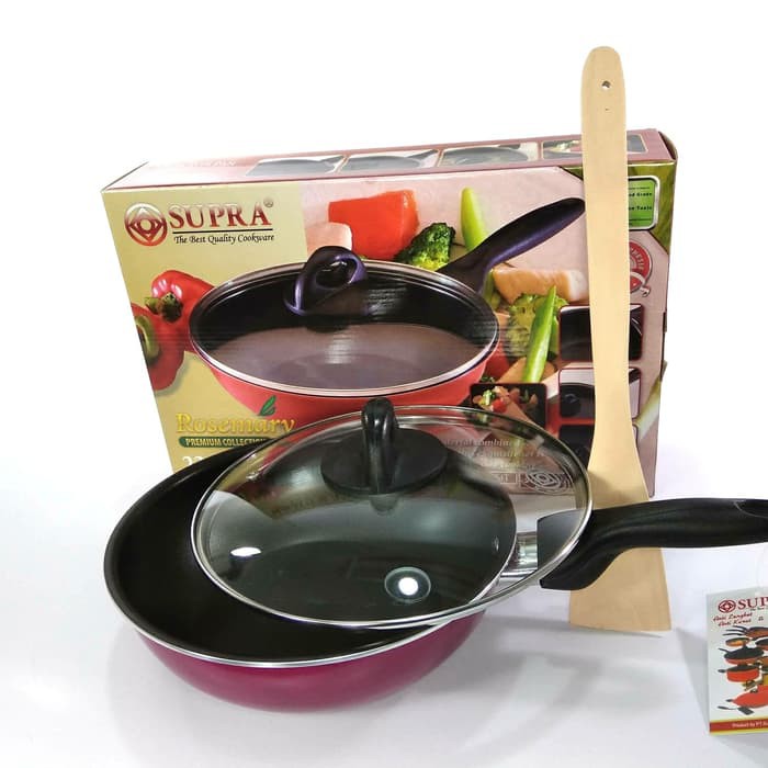 Supra Rosemary Non Stick Stir Pan Set 22 cm / Wajan Pengorengan